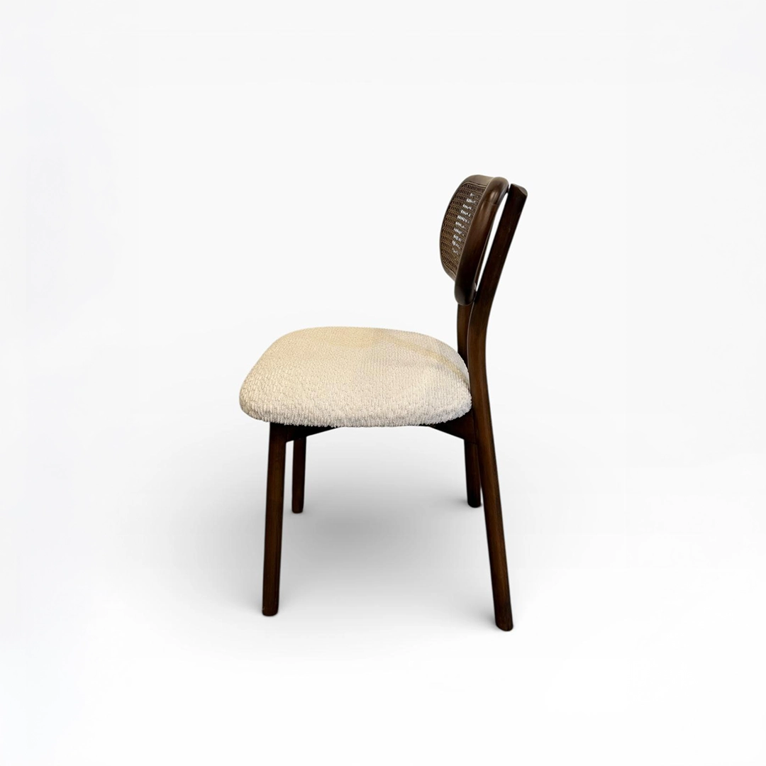 Paris Ahşap Sandalye | Hasır Detaylı Klasik Modern Yemek Sandalyesi